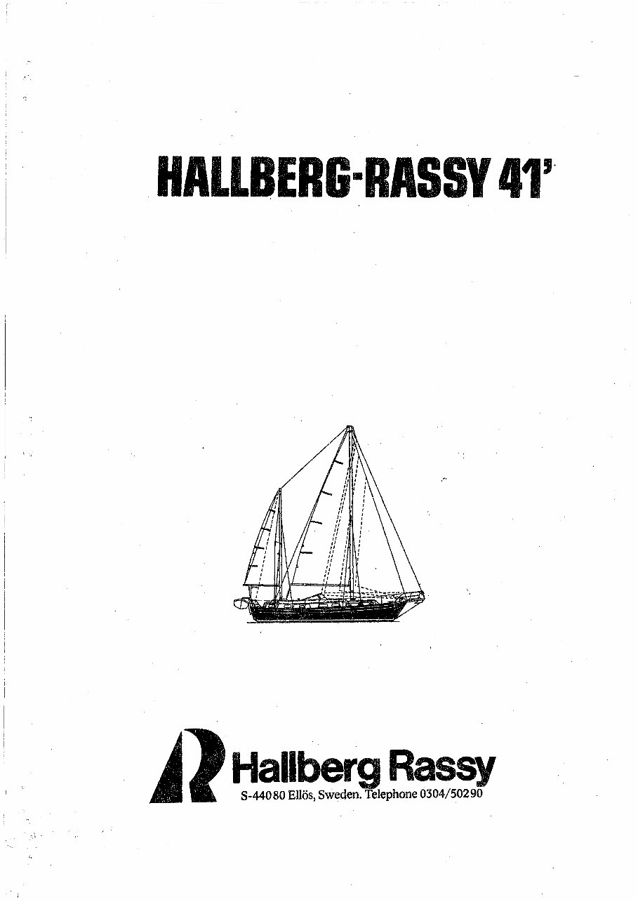 Hallberg Rassy HR 41 Owners Manual [ger] preview img 1