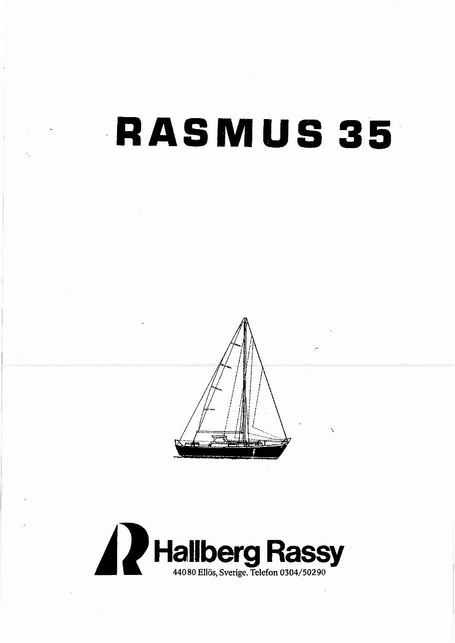 Hallberg Rassy HR Rasmus 35 Owners Manual [ger] | eManualOnline