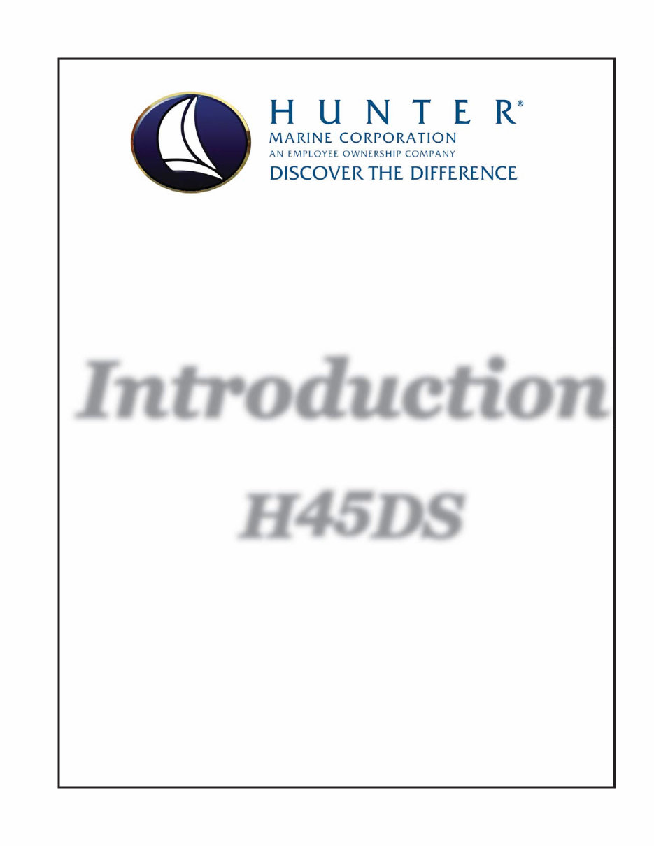 Hunter H45DS Owners Manual preview img 9