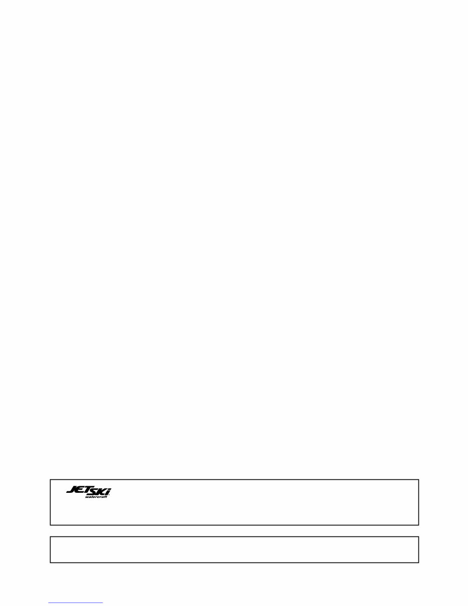 Kawasaki 1100 STX D.I. Service Manual preview img 2