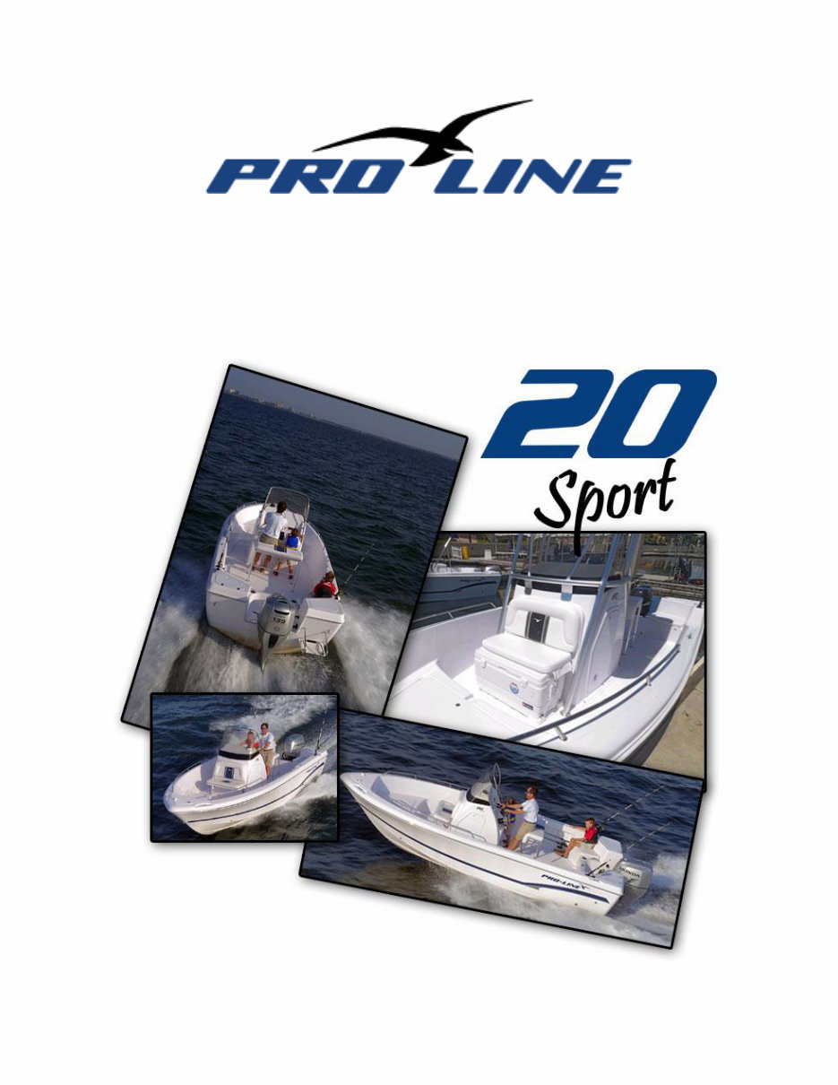 2015 Pro-Line 20 Sport Owners Manual preview img 1