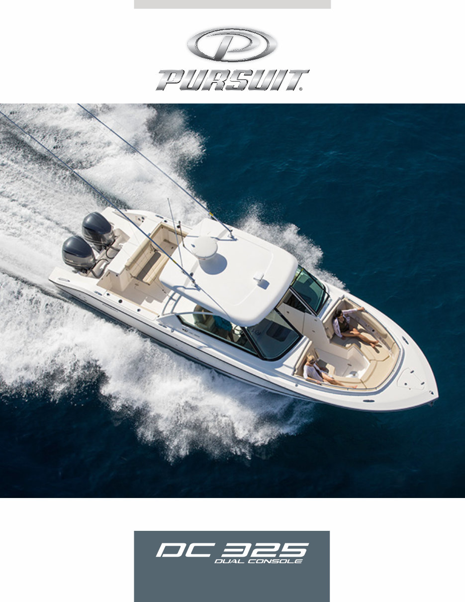 Pursuit Dual Console 325 Owners Manual preview img 1