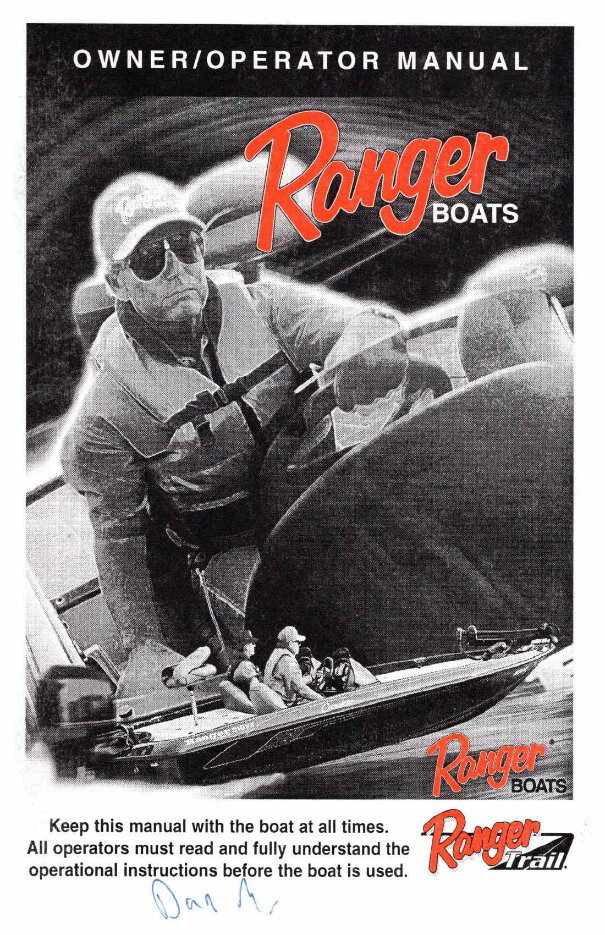 Ranger Fiberglass Owners Manual 2000 preview img 1