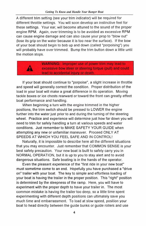 Ranger Fiberglass Owners Manual 2000 preview img 6