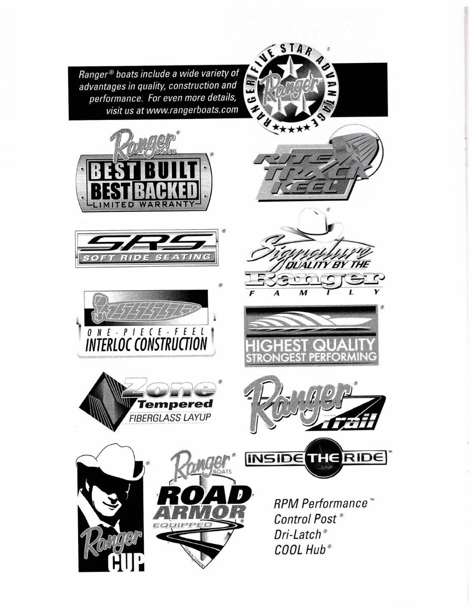 Ranger Z-Comanche, Z-500 / Z-100, Reata, Fisherman, Angler, Bay Ranger, Intracoastal, Ranger Trial Trailers Owners Manual preview img 2