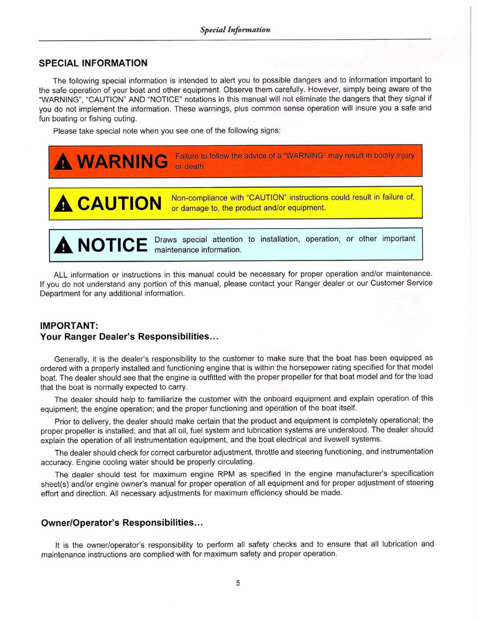 Ranger Z-Comanche, Z-500 / Z-100, Reata, Fisherman, Angler, Bay Ranger, Intracoastal, Ranger Trial Trailers Owners Manual preview img 7