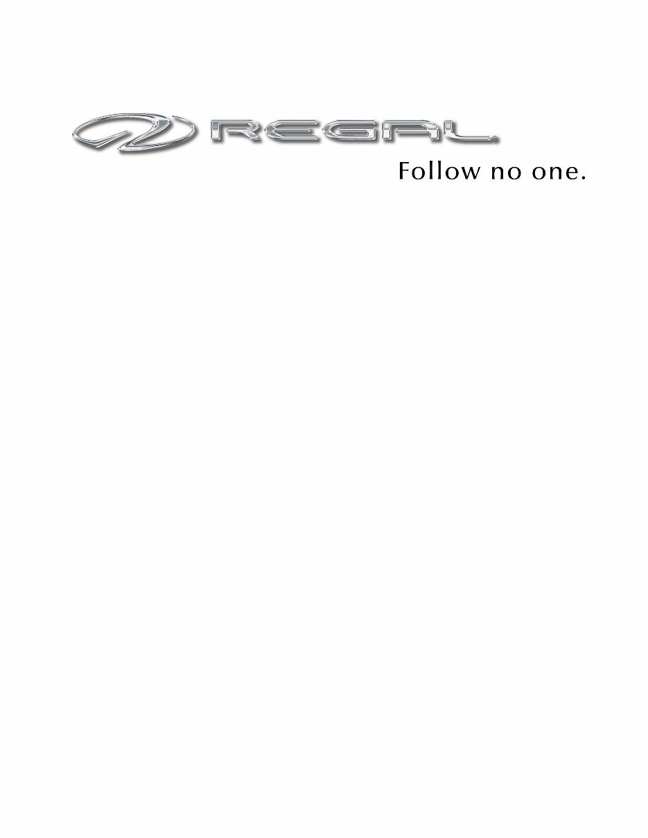 Regal 35 SPORT COUPE Owners Manual preview img 2