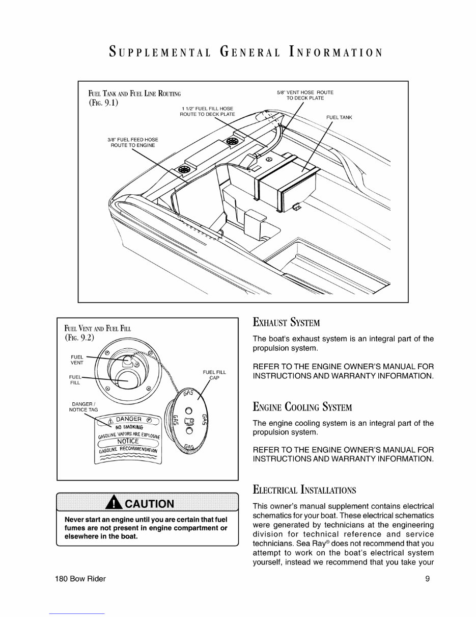 Sea Ray 180 Bow Rider Owners Manual Supplement preview img 9
