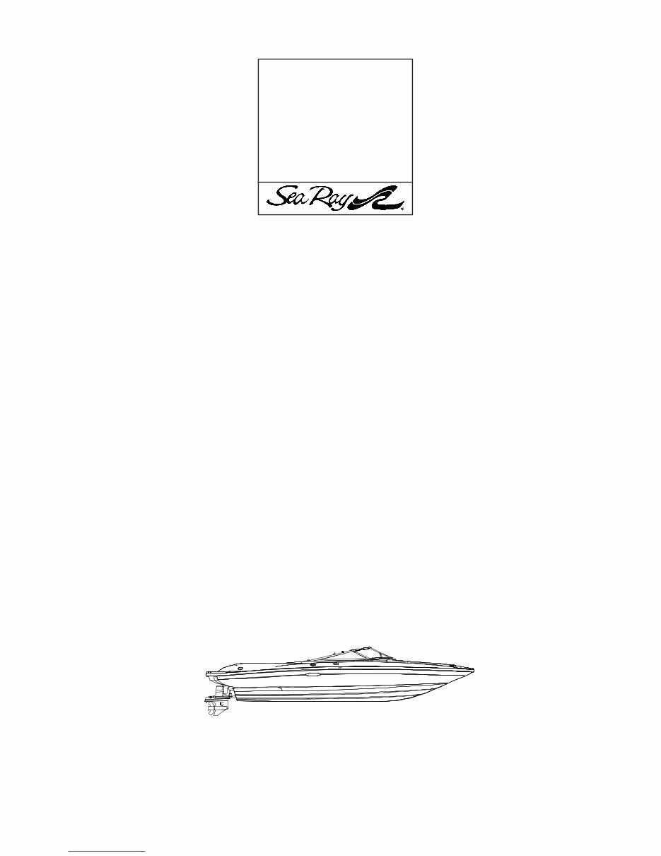 Sea Ray 205 Sport Owners Manual preview img 1