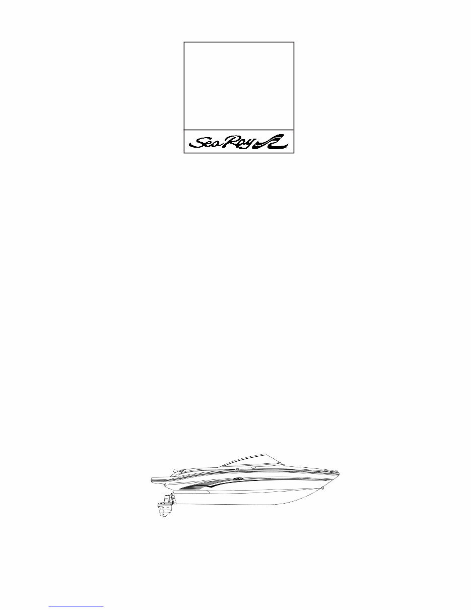 Sea Ray 220 Select Owners Manual preview img 1