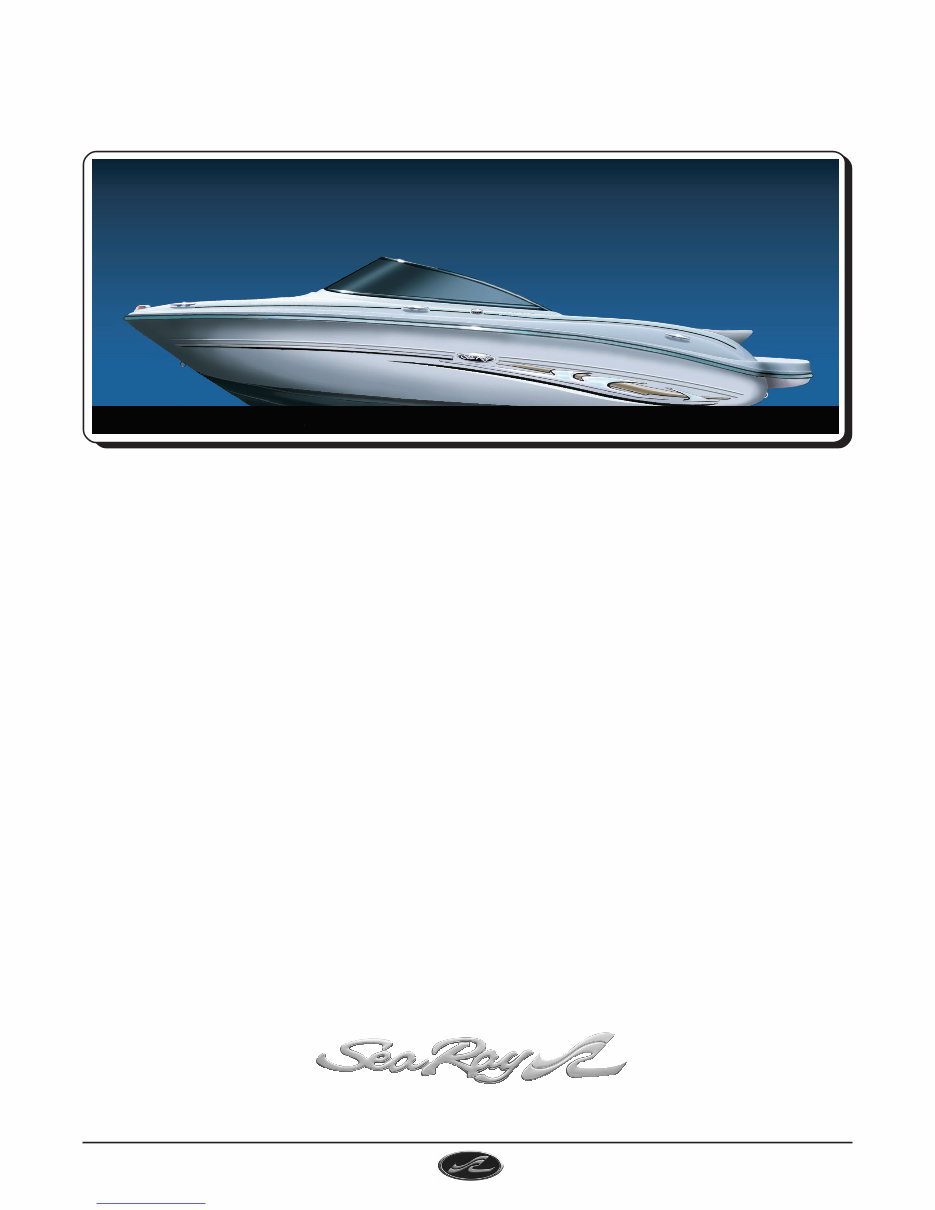Sea Ray 220 Select Owners Manual preview img 3