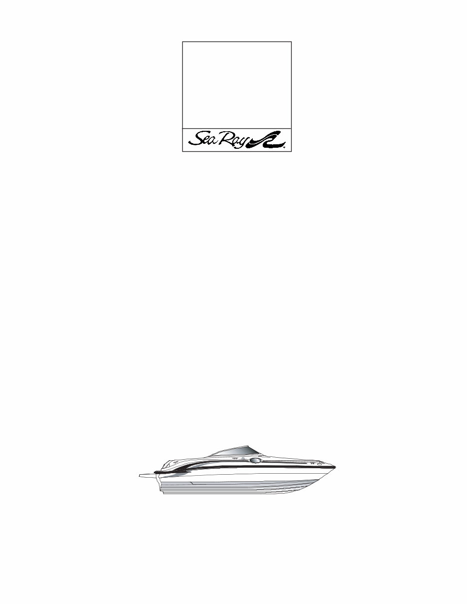 Sea Ray 240 Sundeck Owners Manual