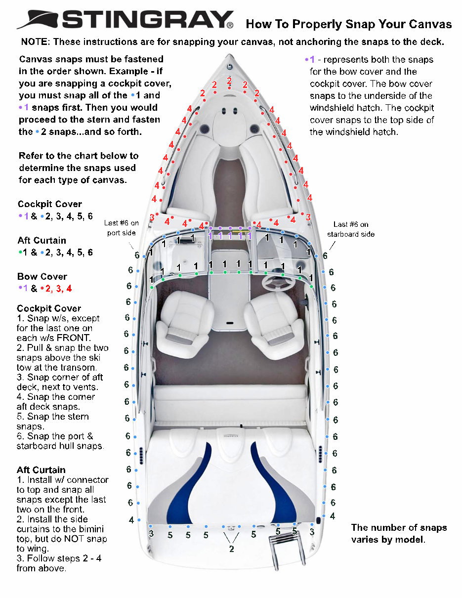 Stingray Powerboats - How to snap canvas preview img 1