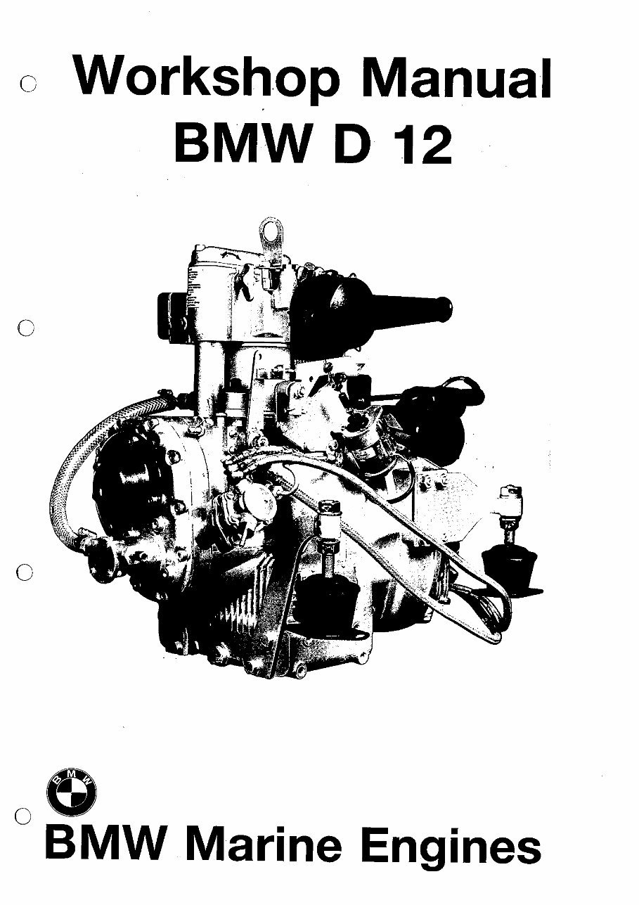 BMW D12 Diesel Engine Workshop Manual preview img 1