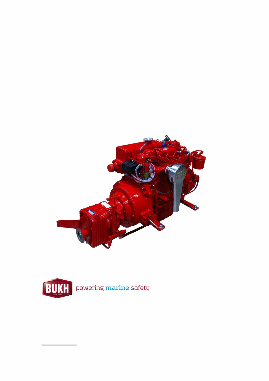 Bukh Diesel engine type BBD1105 & BBV1505 Operator's Maintenance Manual preview img 1