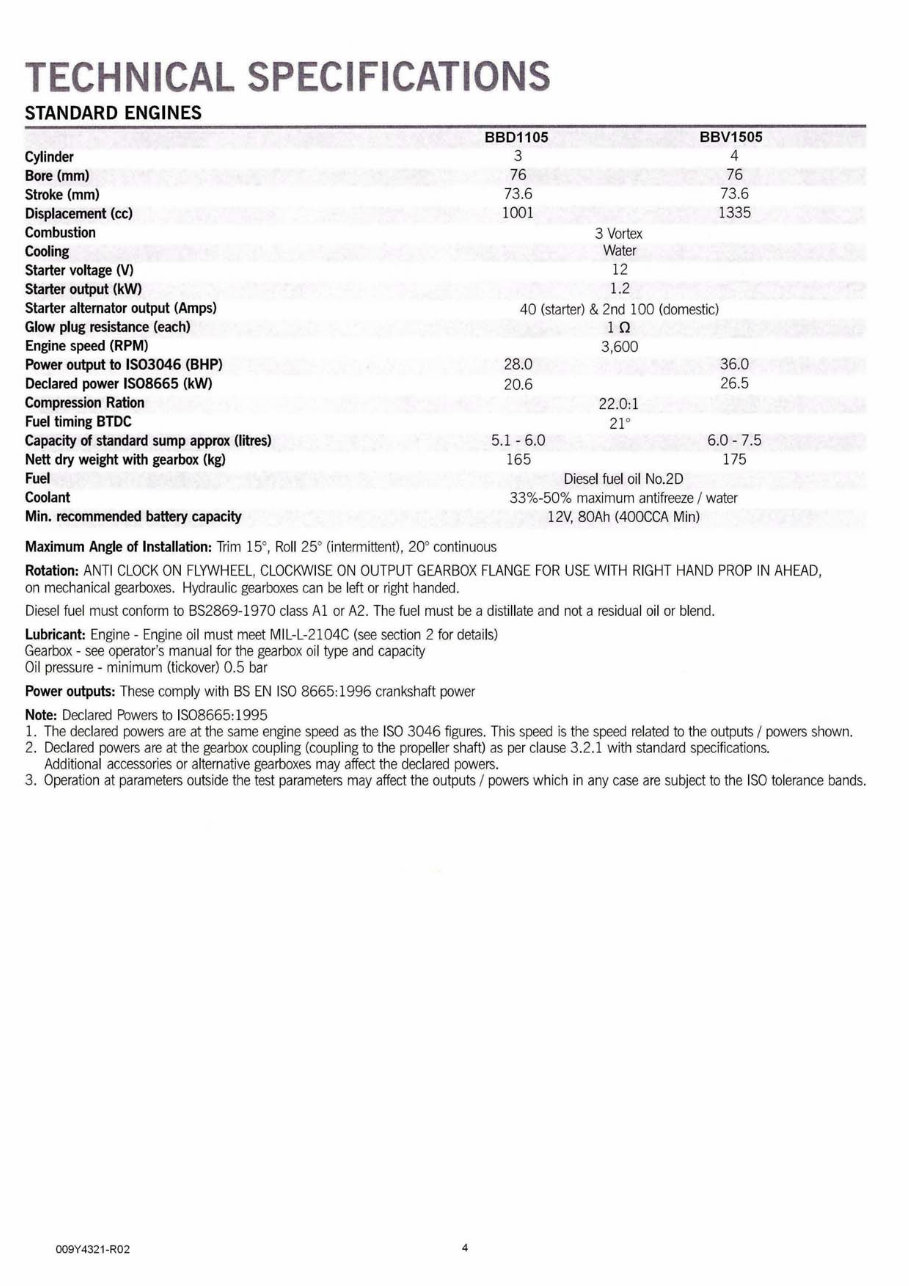 Bukh Diesel engine type BBD1105 & BBV1505 Operator's Maintenance Manual preview img 6