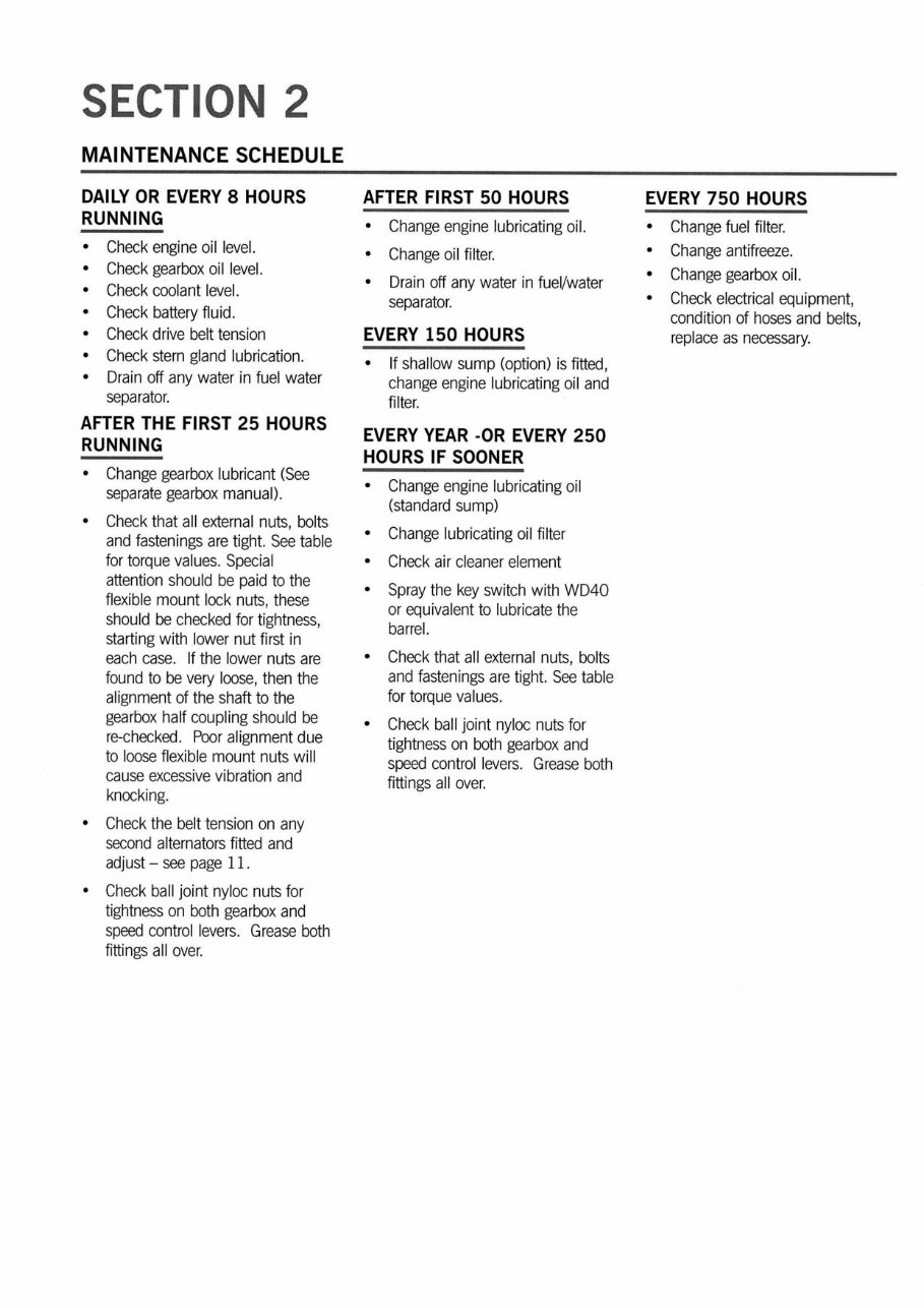 Bukh Diesel engine type BBD1105 & BBV1505 Operator's Maintenance Manual preview img 9
