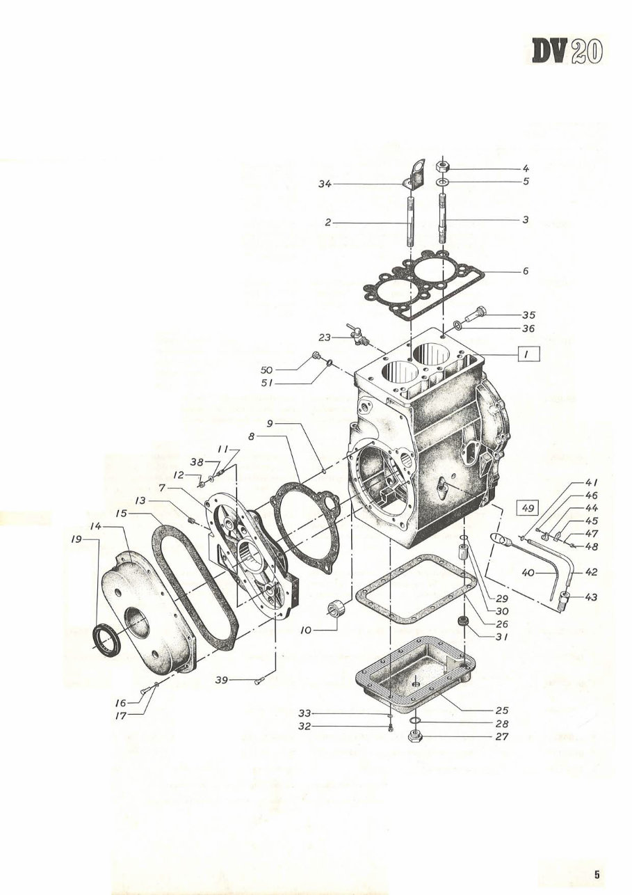 Bukh Diesel engine type DV10/DV20 Spart Part List preview img 5