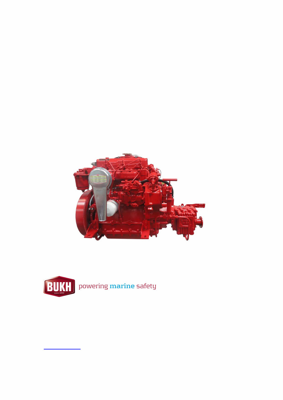Bukh Marine Diesel Lifeboat Engine type DV36 RME Owner's Handbook preview img 1