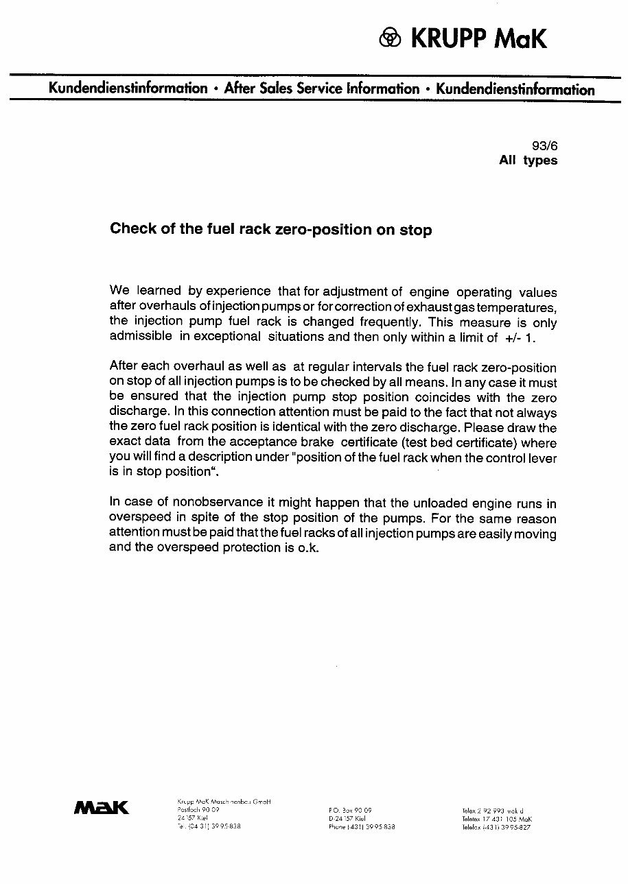 CATERPILLAR-MAK 8M25C User Manual - Service Information preview img 5