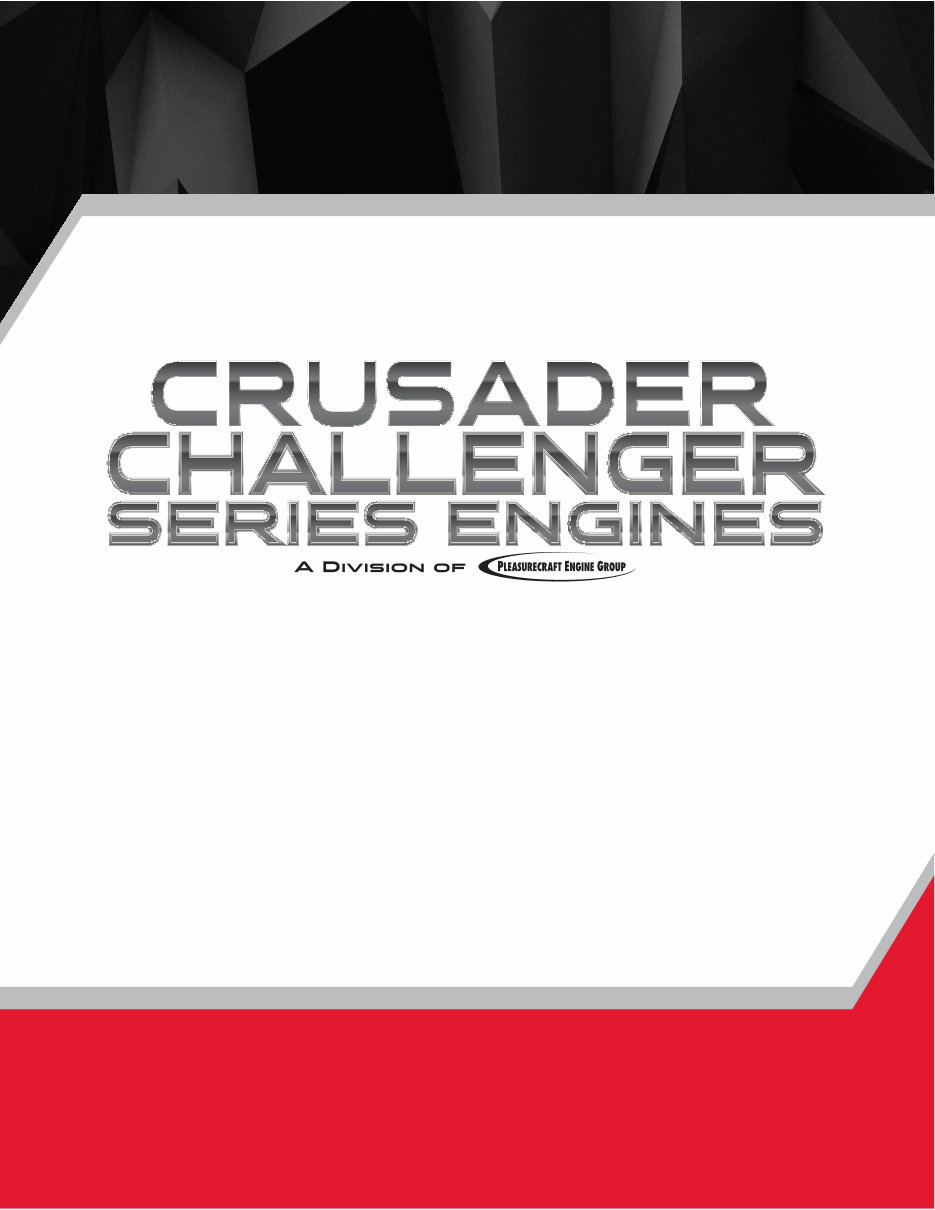 Crusader Challenger series engines - OWNERS Product Technical Specifications preview img 1