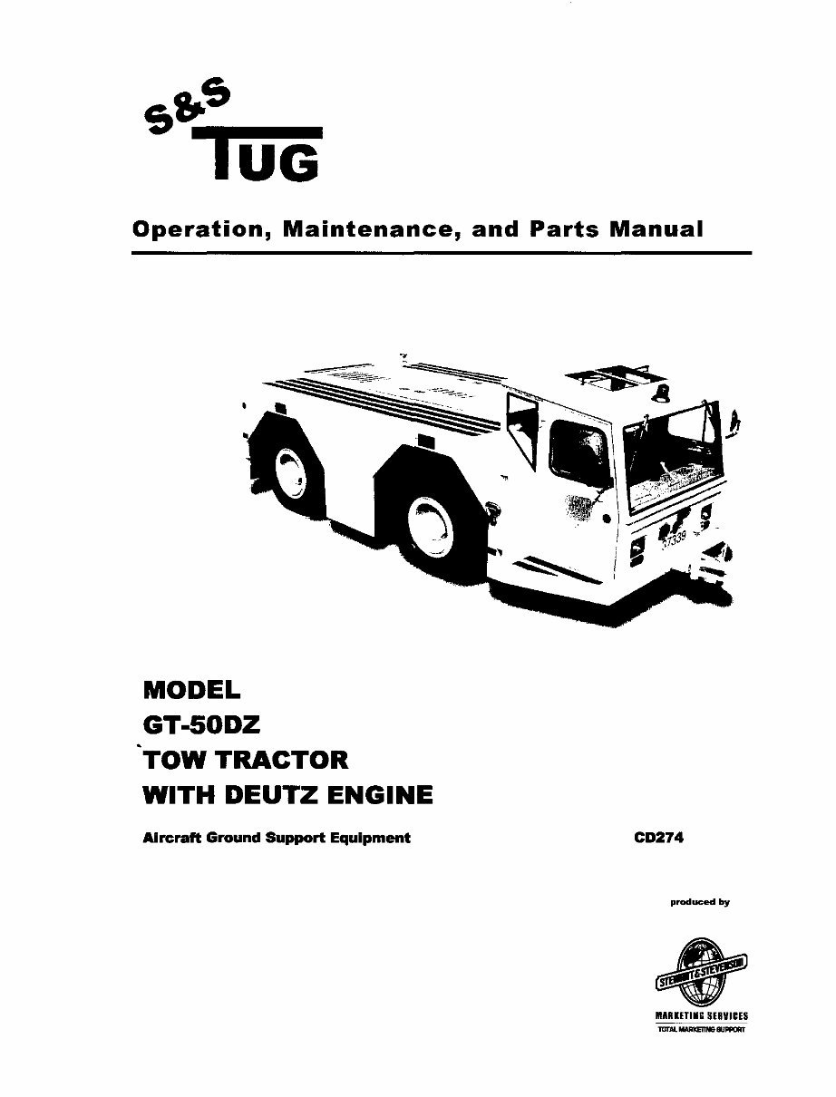 Gt-50dz Tow Tractor With Deutz Engine preview img 1