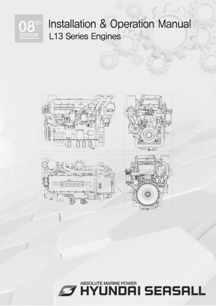 Hyundai SeasAll L700 Engines Installation & Operation Manual preview img 1