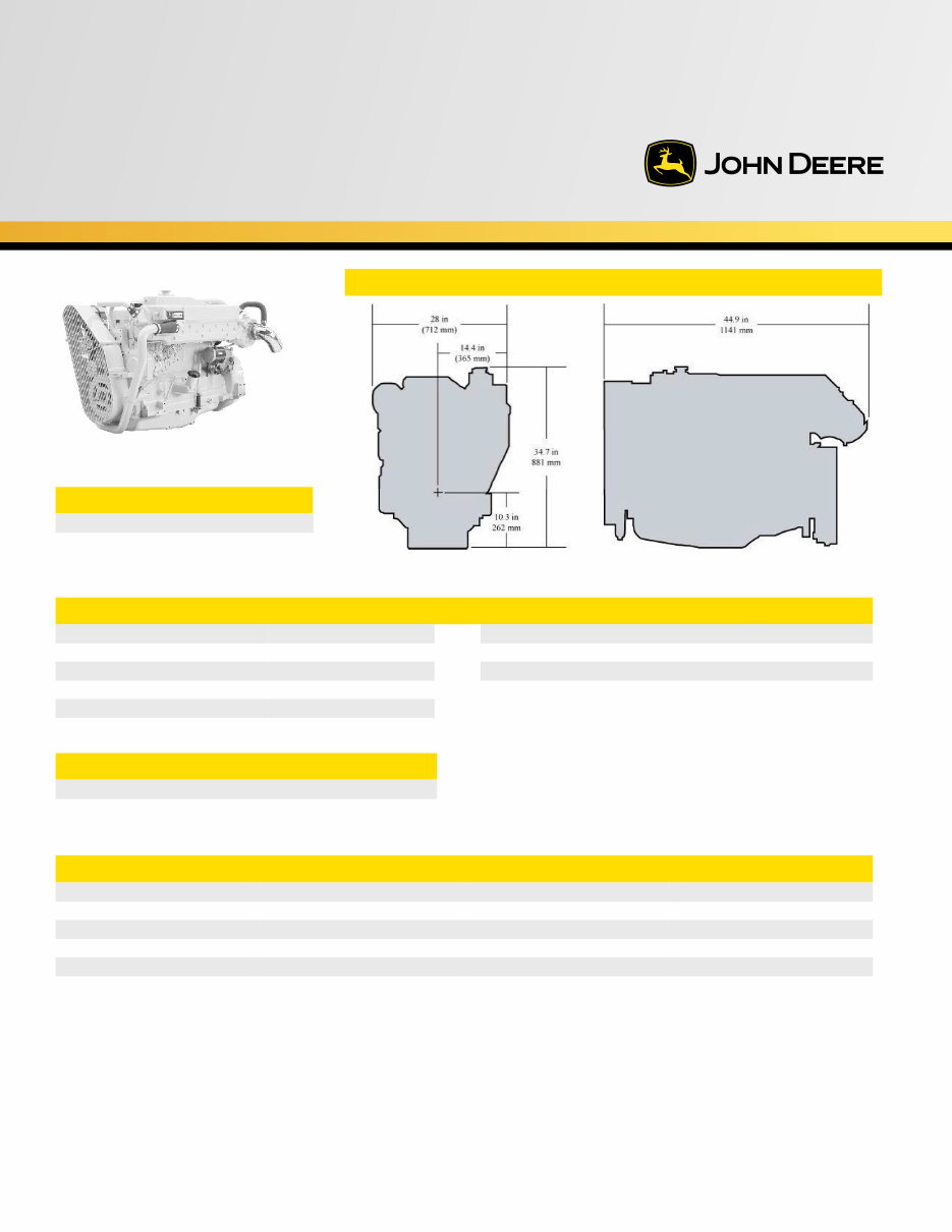 John Deere 6068TFM50 Marine Propulsion Engine Specifications preview img 1