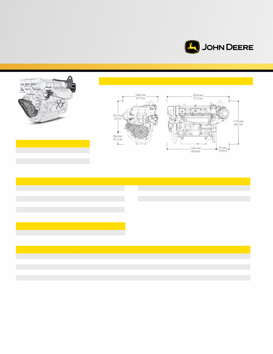John Deere 6135SFM85 Marine Propulsion Engine Specifications preview img 1