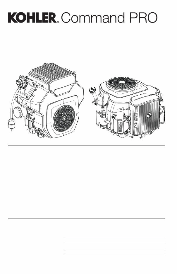 Kohler CH682 Owner's Manual preview img 1