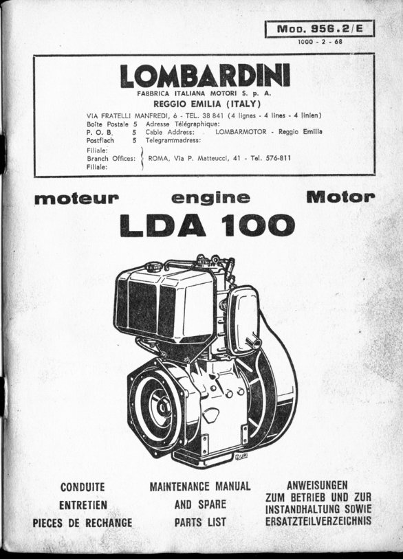 Lombardini Lda 100 Servicen Manual preview img 2