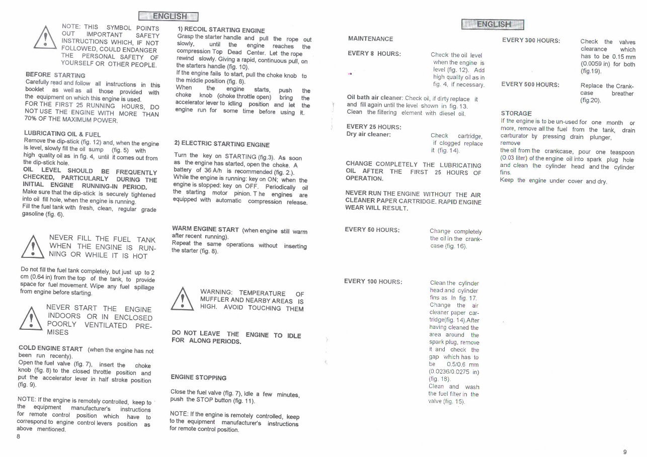 Lombardini Marine Engines 1 IM 250 300 350 359 Owner's Manual preview img 2