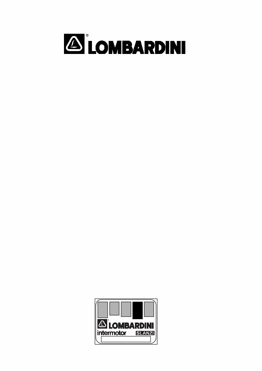 Lombardini Marine Engines LGA 280-340 OHC Series Workshop Manual preview img 2