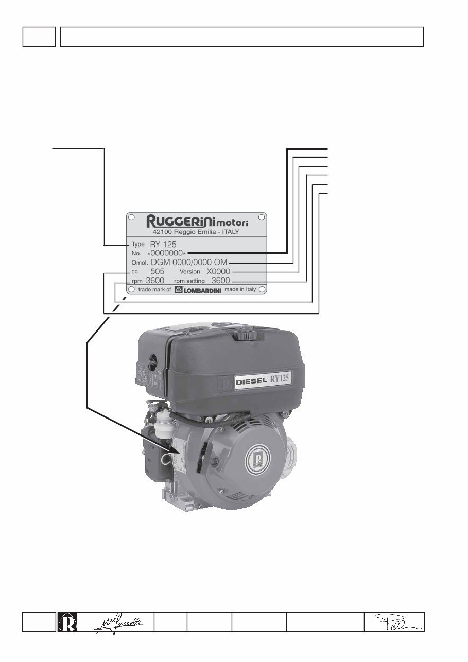 Lombardini Marine Engines RY 125 series engines Workshop Manual preview img 10