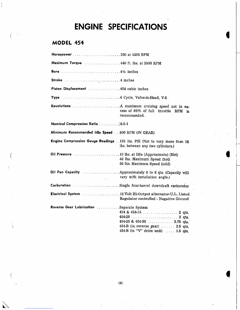 Marine Power 454 Owner's Manual preview img 4
