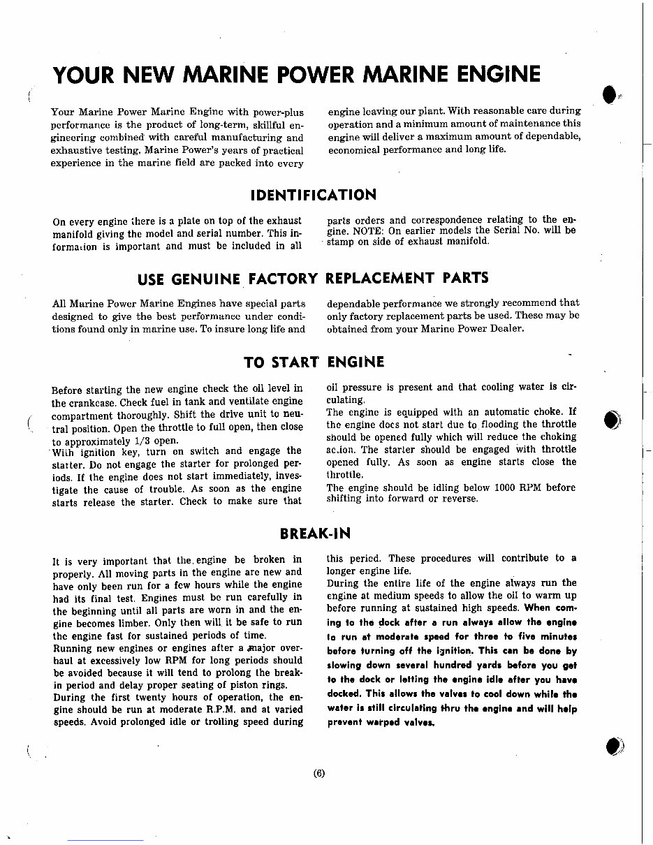 Marine Power 454 Owner's Manual preview img 6