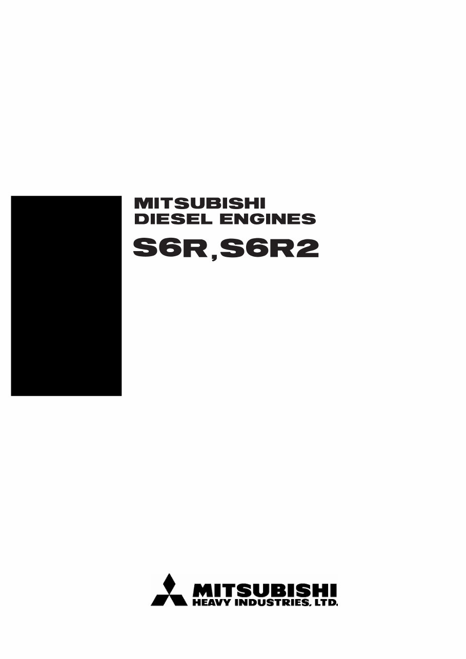 Mitsubishi S6R Series Service Manual preview img 1