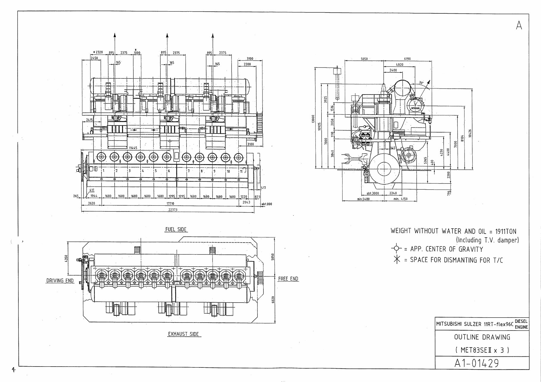 Mitsubishi Sulzer 11RT-FLEX96C User Manual _ Final Drawings preview img 5