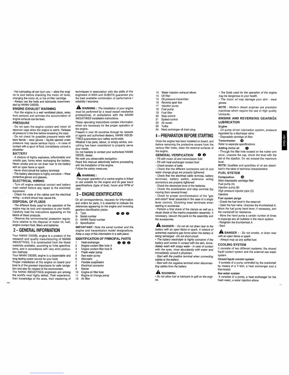 Nanni Marine Diesel 3.100 HE Instruction Manual preview img 4