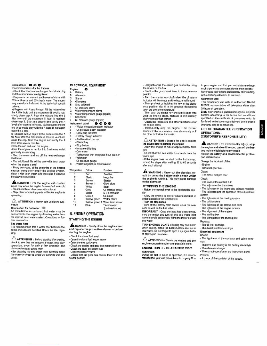 Nanni Marine Diesel 3.100 HE Instruction Manual preview img 5