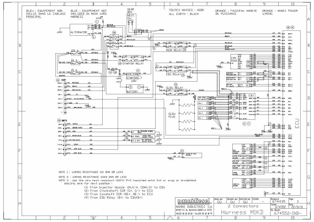 Nanni T4.165, T4.180 & T4.200 Wiring Diagrams preview img 1