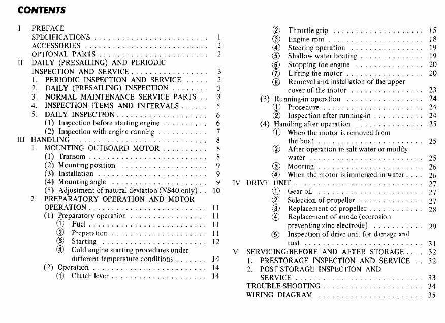 Nissan Marine NS25/NS30/NS40 Owner's Operating Manual [, ENG, 2.12 MB ...