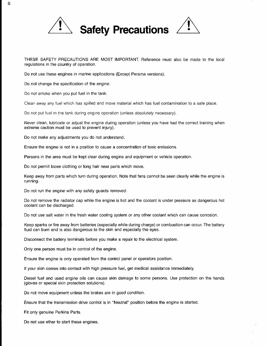 Perkins 100 Series / Perama Workshop Manual preview img 6
