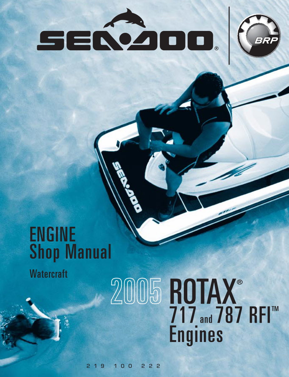2005 Rotax 717 RFI Engine Shop Manual Watercraft preview img 1
