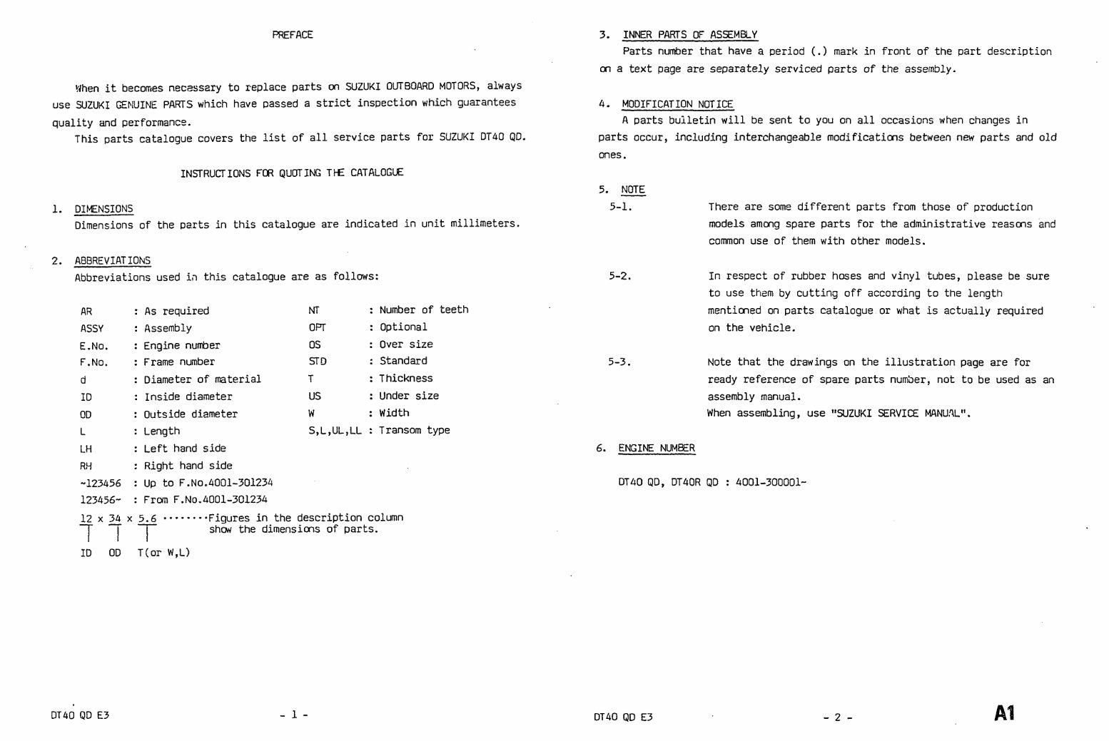 Suzuki Outboard Engine DT-40 Parts Catalogue [EN] preview img 2