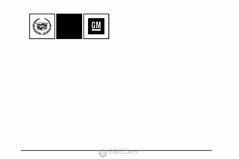 2007 Cadillac CTS Owners Manual preview img 3