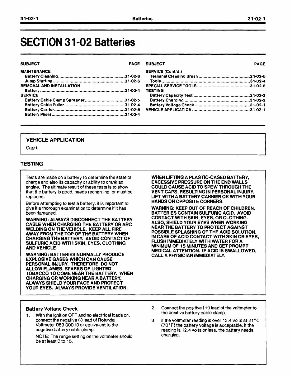 1989-1994 Ford Capri 1.6L EFI Service & Repair Manual preview img 10