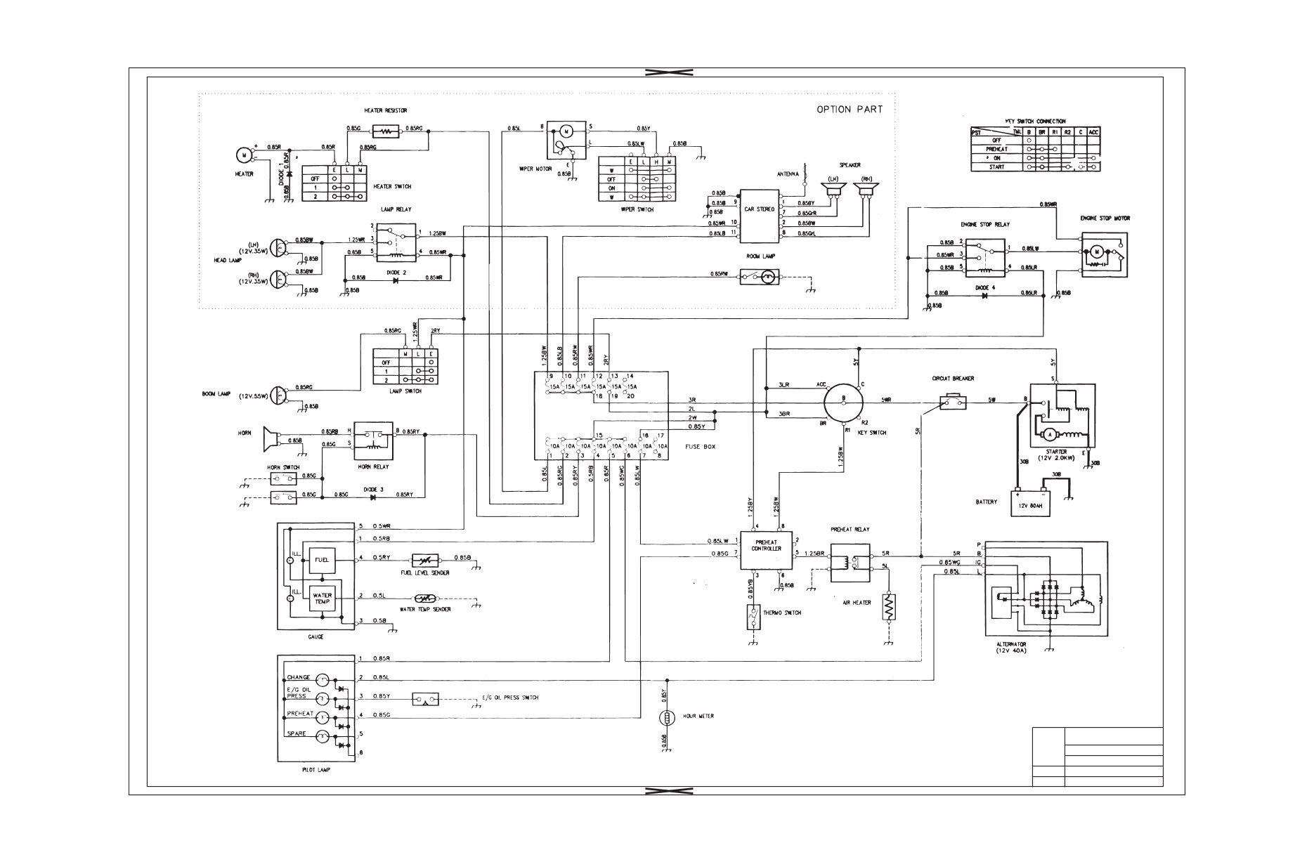 Doosan Daewoo Excavator DH Series Electrical Hydraulic Schem preview img 4