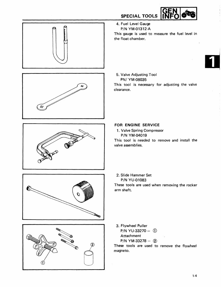 Yamaha Moto-4 225 ATV Service Repair Manual YFM225 (Highly Detailed FSM, Preview) preview img 6