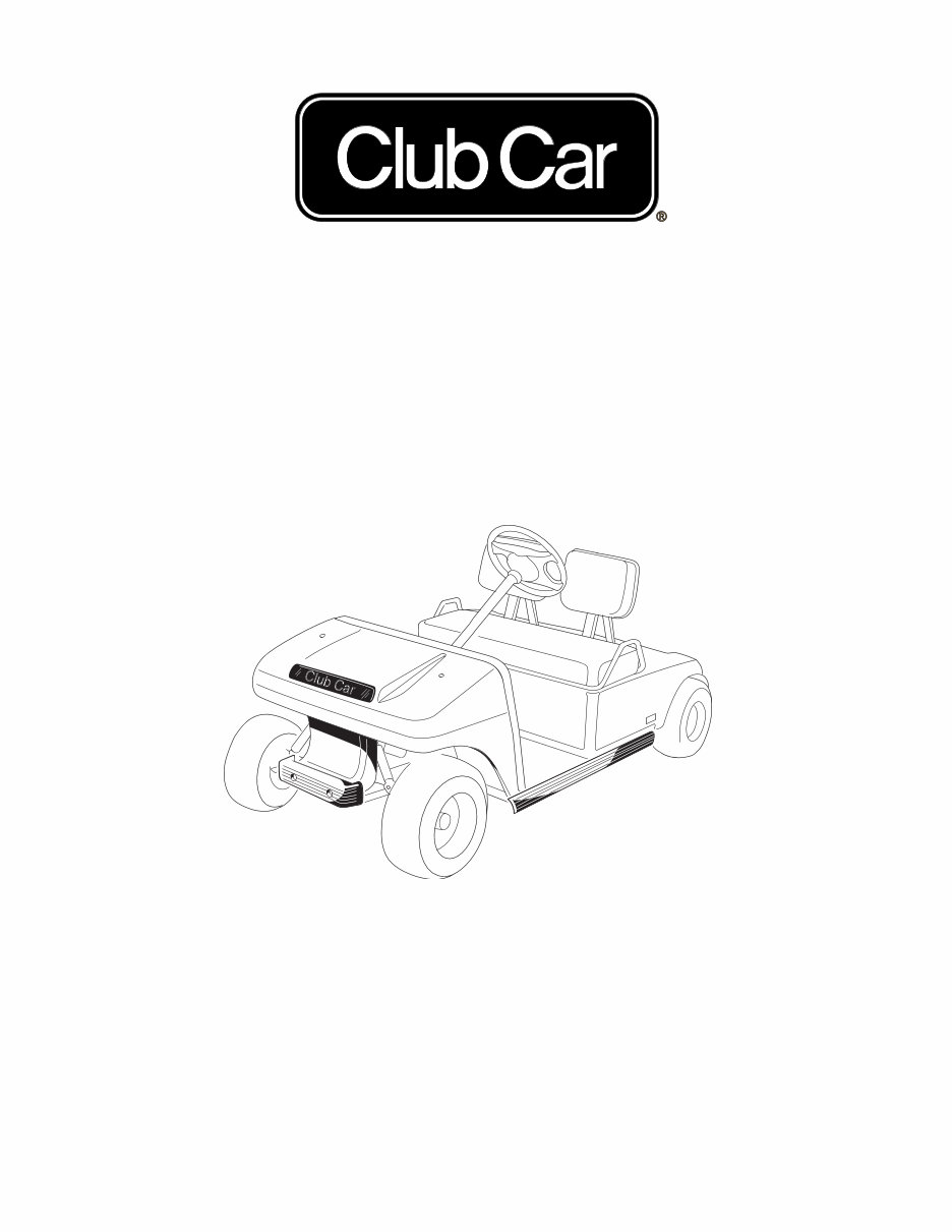 1994 Club Car DS Gasoline & Electric Vehicle Repair Manual preview img 1